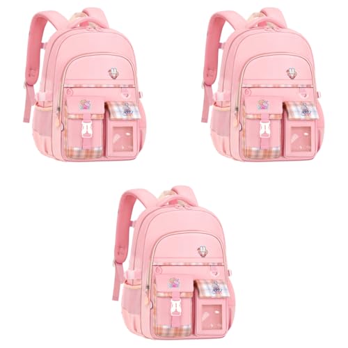 PALAY® Kwaii Lightweight School Backpack for Girls Ideal for Kids Aged 6-8 Perfect Travel Camping Burden Relief 3 PCS PALAY® Kwaii Lightweight School Backpack for Girls Ideal for Kids Aged 6-8 Perfect Travel Camping Burden Relief 3 PCS